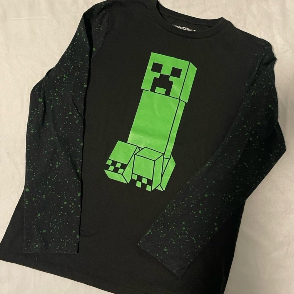 Minecraft Boys Sleeve Shirt
